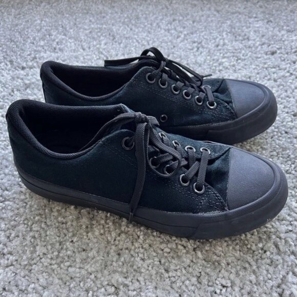 Uniqlo Women's Canvas Slip-On Shoes - Converse Style - Black - Size 36 - Picture 4 of 10